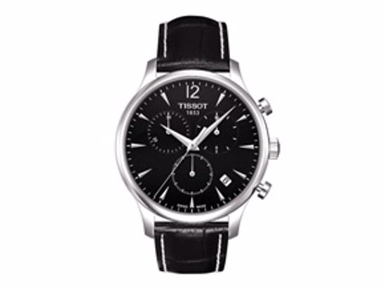 T0636171605700 Tradition Men's Black Chrono Classic Watch