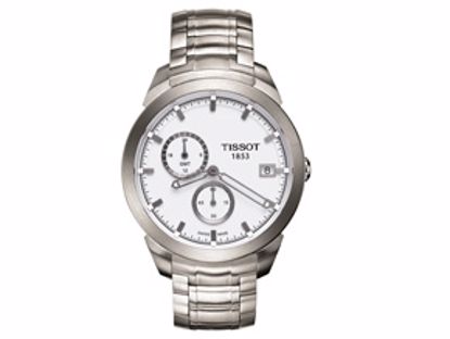 T0694394403100 Titanium GMT Men's Silver  Quartz Classic Watch