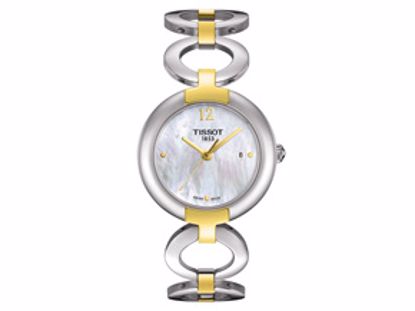 T0842102211700 Pinky Ladies Two-tone White Mother-of-Pearl Quartz Watch
