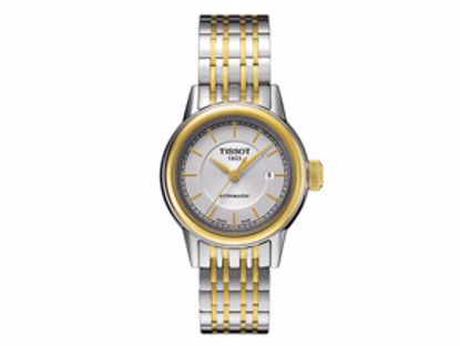 T0852072201100 Carson Women's Automatic White Watch with Stainless Steel Bracelet