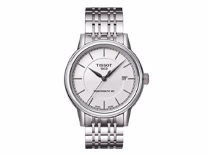T0854071101100 Carson Men's Automatic White Classic Watch with Stainless Steel Bracelet