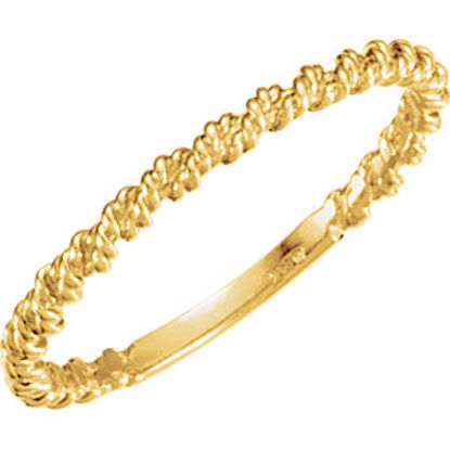 255:1903:P 10kt Yellow 2mm Twisted Rope Band