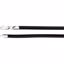 CH561:300824:P 14kt White 4mm Black Rubber 18" Cord