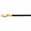 CH613:298809:P 14kt Yellow 1.5mm Black Leather 16" Cord
