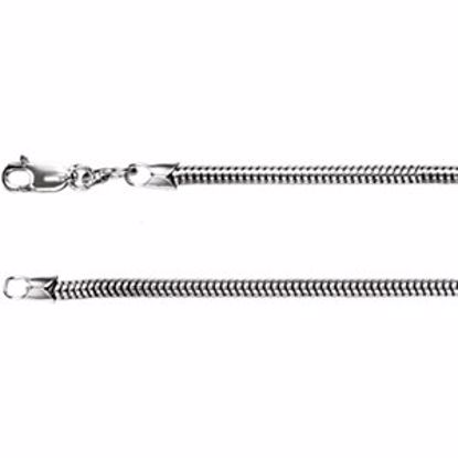 CH705:295637:P Sterling Silver 2.5mm Round Snake 7" Chain