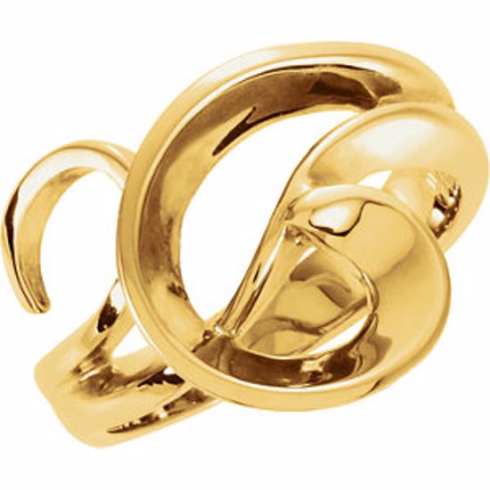 4279A:13668:P 14kt Yellow Freeform Ring