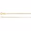 CH22:31993:P 14kt Yellow 1mm Solid Box 7" Chain