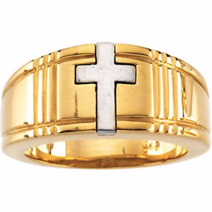 R7045:66666:P Cross Duo Ring