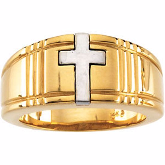 R7045:66581:P Cross Duo Ring