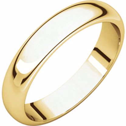 HR13:111254:P 10kt Yellow 4mm Half Round Band