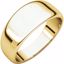 HRT5.5:146206:P 10kt Yellow 8mm Half Round Tapered Band
