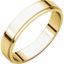 FE12.5:138576:P 10kt Yellow 4mm Flat Edge Band