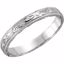 50093:180299:P Platinum 3mm Hand Engraved Band Size 8