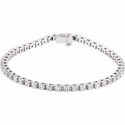 60870:207616:P 14kt White 3 3/8 CTW Diamond Line Bracelet