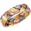 50122:216757:P 14kt Tri-Color 5.5mm Hand Woven Band Size 10