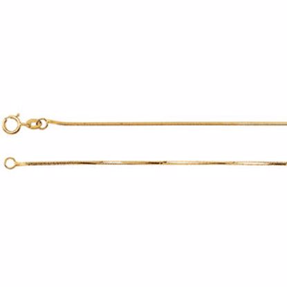CH502:244858:P 14kt Yellow .75mm Diamond Cut Snake 7" Chain
