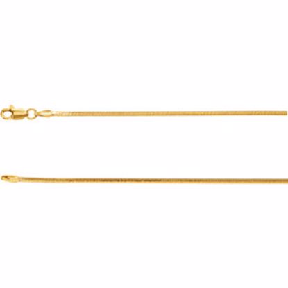 CH503:244868:P 14kt Yellow 1.2mm Square Diamond Cut Snake 7" Bracelet