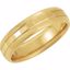50186:235829:P 14kt Yellow 6mm Design Band Size 6.5