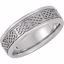 50385:288826:P 14kt White Celtic Design Wedding Band Size 5