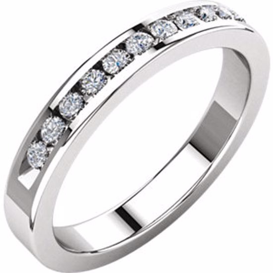 62855:277683:P 1/4 CTW Diamond Classic Channel Set Anniversary Band