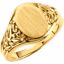 50456:296595:P 14kt Yellow Oval Signet Ring