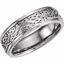 50519:298874:P 14kt White 7mm Celtic Band Size 8