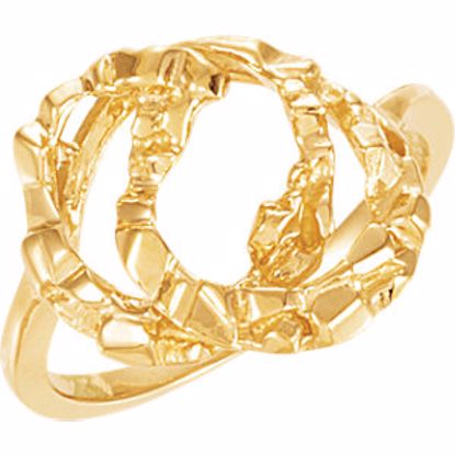 5167:6300:P Nugget Freeform Ring