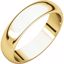 HR8:50871:P 10kt Yellow 5mm Half Round Band