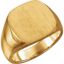 9454:38377:P 14kt Yellow 16mm Men's Solid Signet Ring 