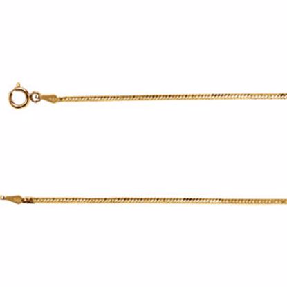 CH43:50280:P 14kt Yellow 1.5mm Flexible Herringbone Chain 7" Chain
