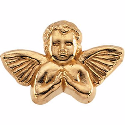 R6501:65852:P 14kt Yellow 11x16mm Praying Angel Lapel Pin