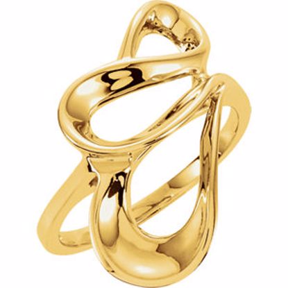 5262:84239:P 18kt Yellow Freeform Ring