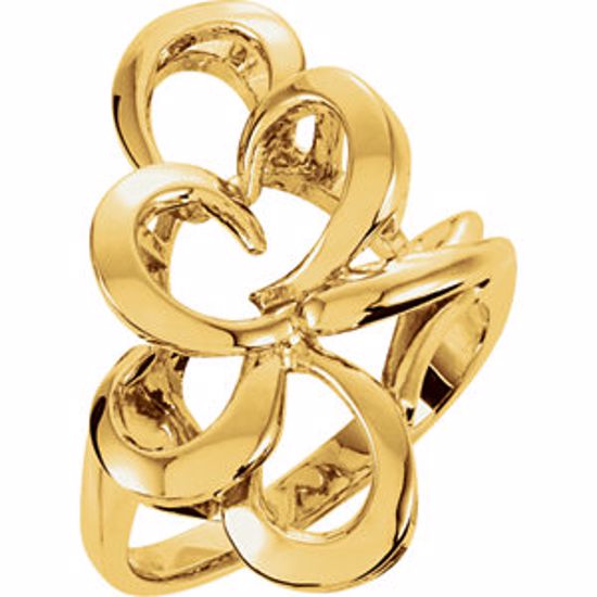 5255:84232:P 18kt Yellow Metal Fashion Ring