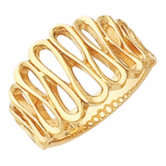 5361:84332:P 18kt Yellow 13mm Band