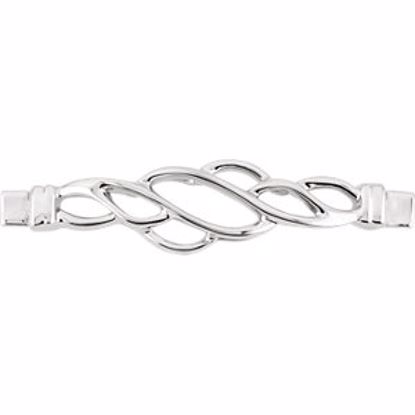81129:101421:P 14kt White Bracelet Center