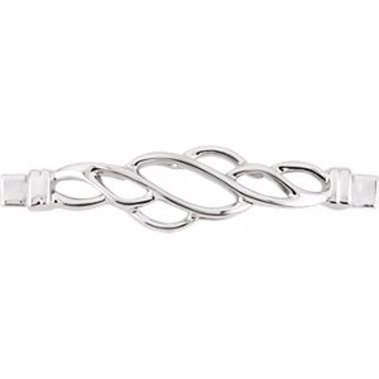 81129:101421:P 14kt White Bracelet Center