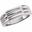 5768:115058:P Platinum 6.5mm Ladies Fancy Band