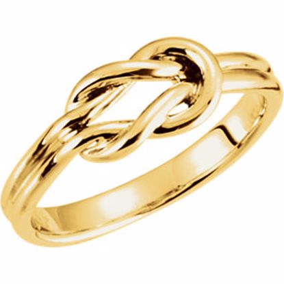 5832:133388:P 14kt Yellow Knot Design Ring