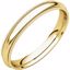 MGR7.5:143429:P 10kt Yellow 3mm Milgrain Comfort Fit Band