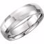 5977:143815:P Platinum 6mm Comfort Fit Beveled Edge Band Size 12