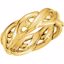 50051:144790:P 14kt Yellow 6.5mm Hand Woven Band Size 8 