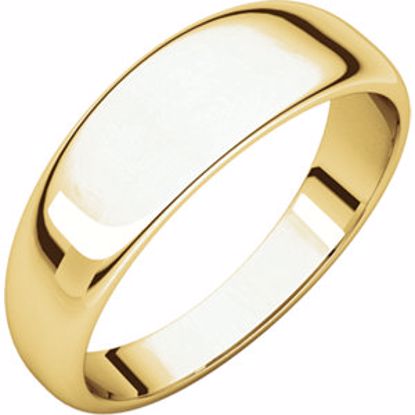 HRT9:146236:P 10kt Yellow 6mm Half Round Tapered Band