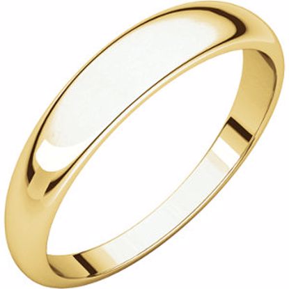 HRT15.5:148980:P 10kt Yellow 4mm Half Round Tapered Band