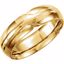 50106:192699:P 14kt Yellow 6mm Grooved Band Size 11