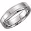 50098:193518:P Platinum 6mm Design Band Size 4