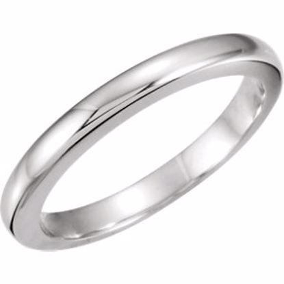 50113:212746:P Platinum #16 Tapered Bombé Solstice Solitaire® Band for 2.5-6 CT
