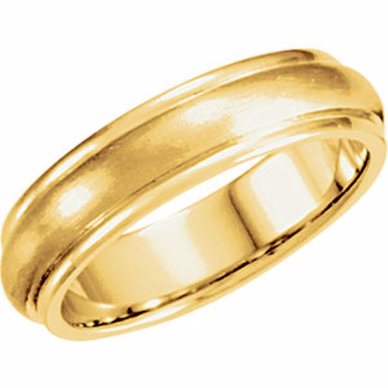 50165:225919:P 14kt Yellow 5mm Design Band Size 10.5