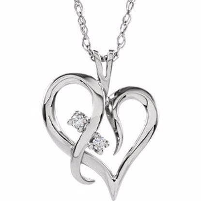 60962:251741:P Diamond Heart Necklace