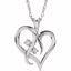 60962:251741:P Diamond Heart Necklace