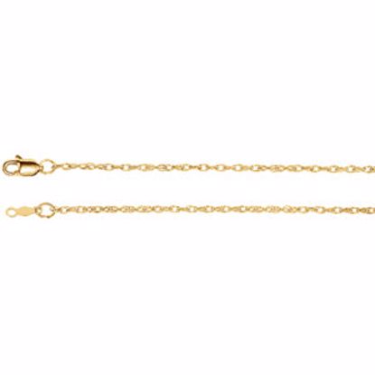 CH473:244061:P 14kt Yellow 1.5mm Rope 7" Chain